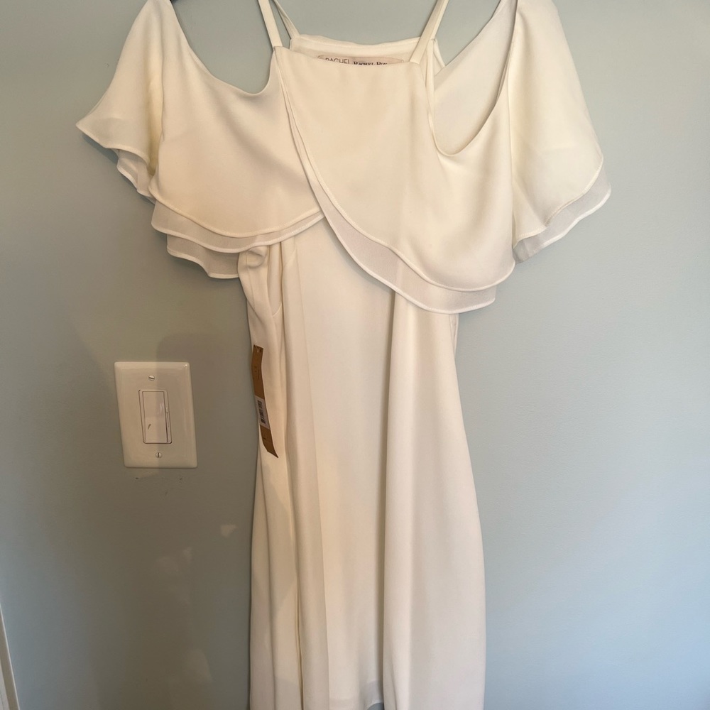 Rachel Roy white dress small with original tags beautiful NWT 128.00